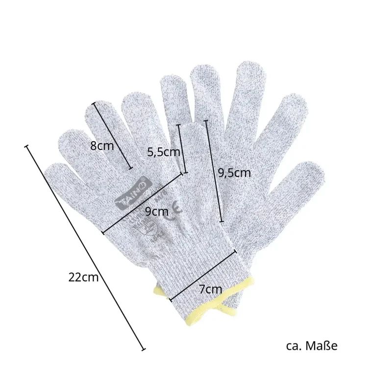 2er Set Schnittschutzhandschuhe Klasse 5 EN388