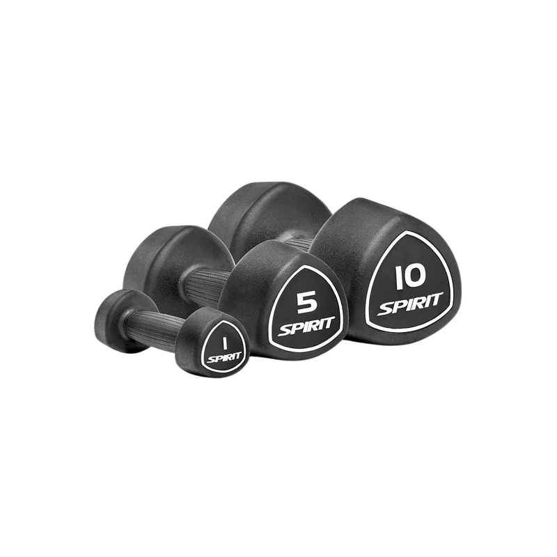 Spirit Fitness Tri-Studio Rubber Kurzhantel