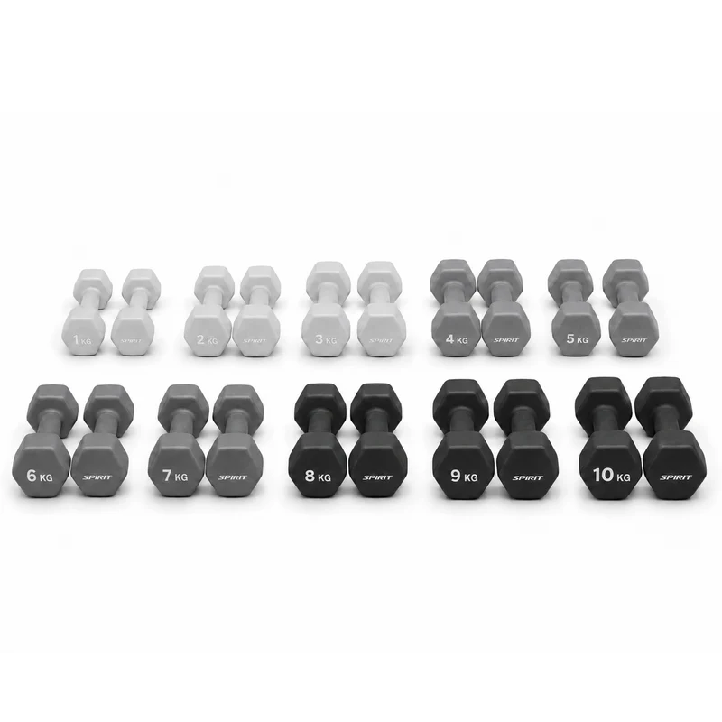 Spirit Fitness Studio Neopren Trainingshantel Set (1-10 kg)