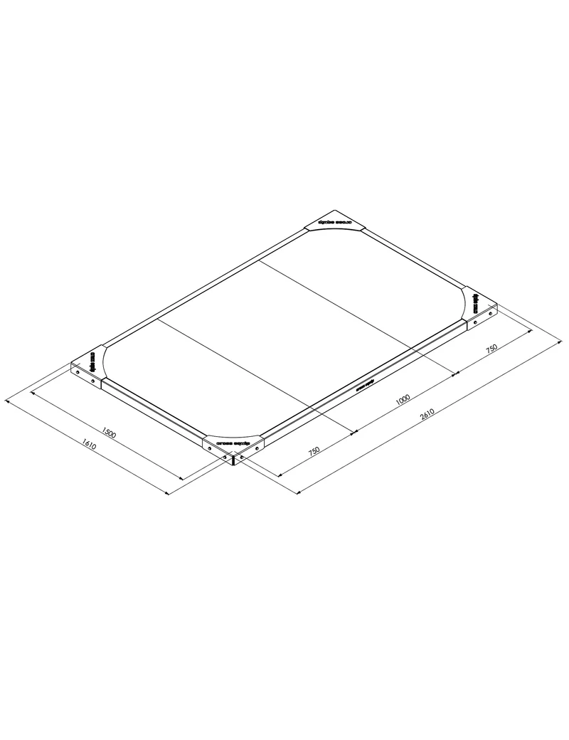 Lifting Plattform mit Dämpfung (1.5m x 2.5m)