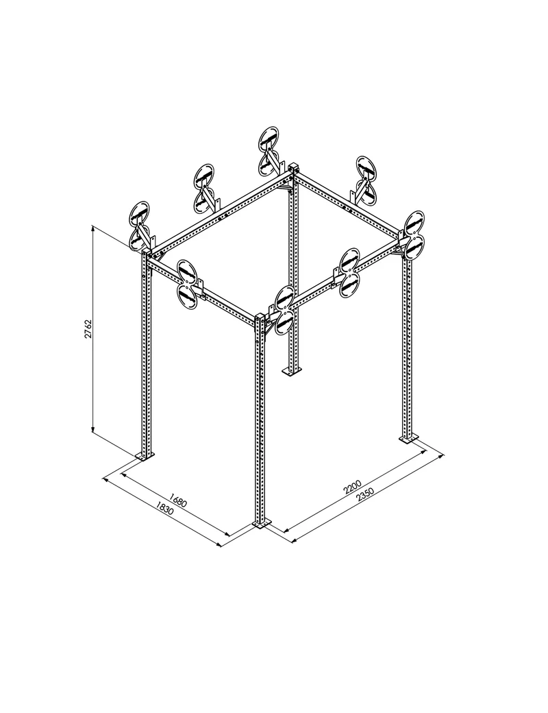 Wall Ball 6+2er Rig