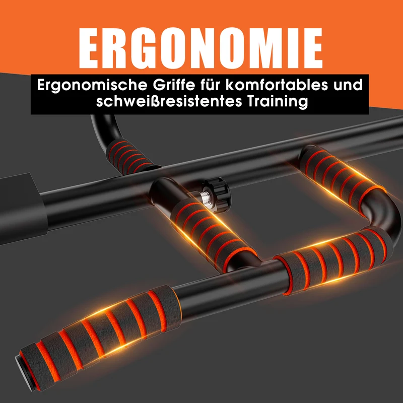 DH FitLife Klimmzugstange Türrahmen, 10 Griffe Pull Up Bar, bis 200 kg
