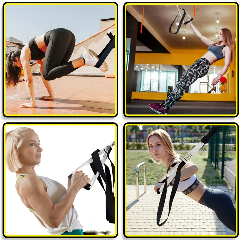 DH-FitLife Schlingentrainer, Sling Trainer Set für Krafttraining und Ganzkörpertraining