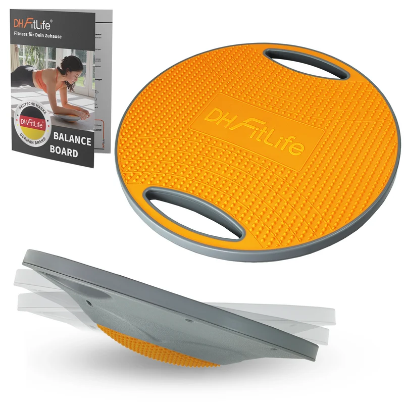 DH FitLife Balance Board, Wackelbrett, Balance Pad mit Griffen