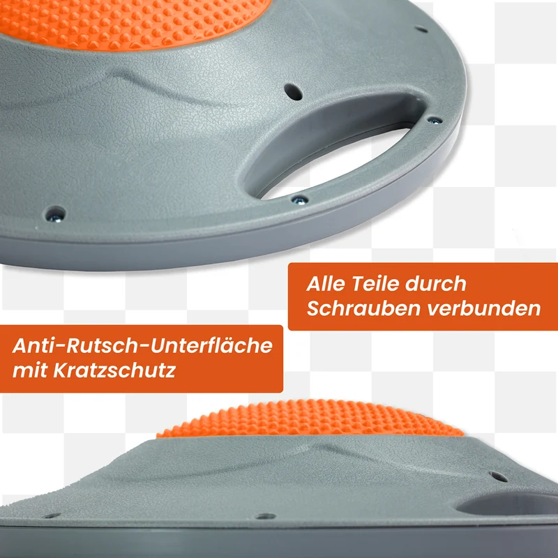 DH FitLife Balance Board, Wackelbrett, Balance Pad mit Griffen