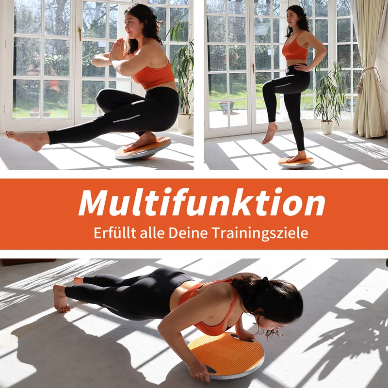 DH FitLife Balance Board, Wackelbrett, Balance Pad mit Griffen