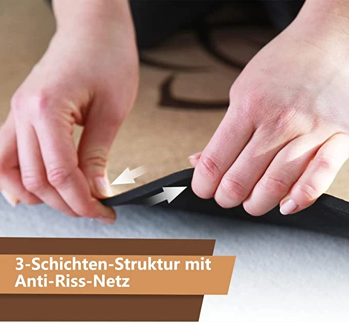 DH FitLife Yogamatte aus Kork & TPE, 183 x 61 x 0,6 cm.