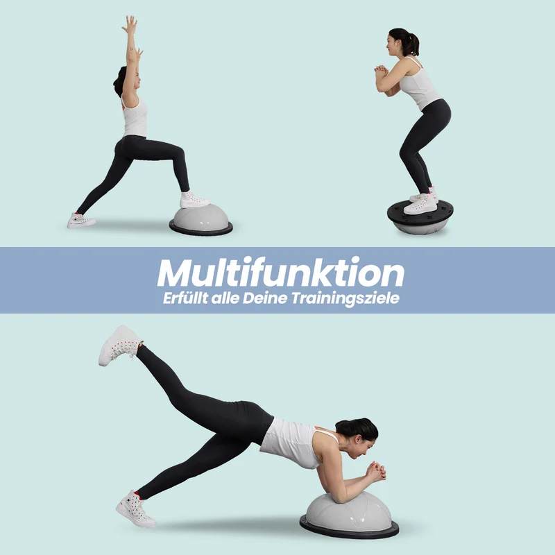 DH FitLife Balance Ball, Yoga Gleichgewichtstrainer Φ60*22cm bis 200 KG belastbar