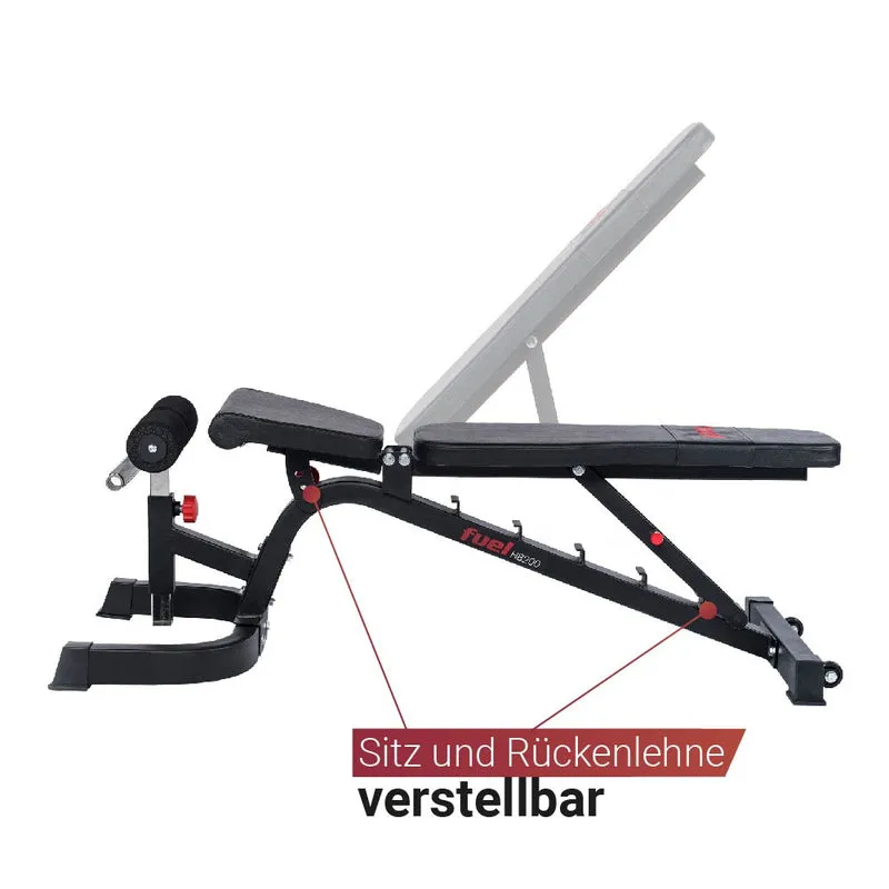 FUEL Fitness HR400 Home Gym Set inkl. Latzug, Hanteln und Hantelscheiben