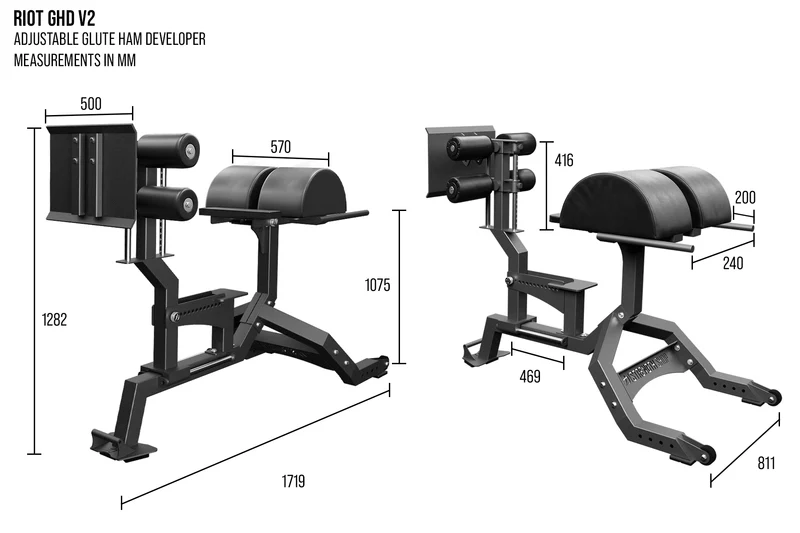 Riot GHD V2 – Commercial Glute Ham Developer