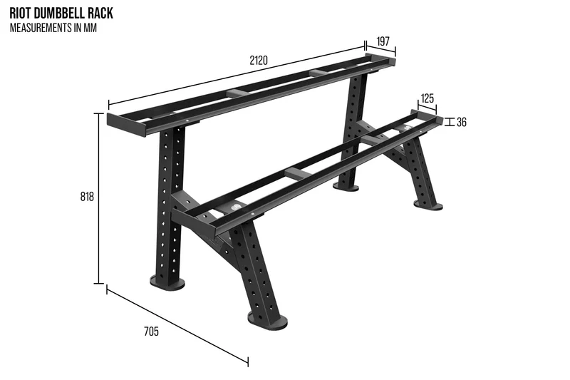 Riot Dumbbell Rack - 2-Tier