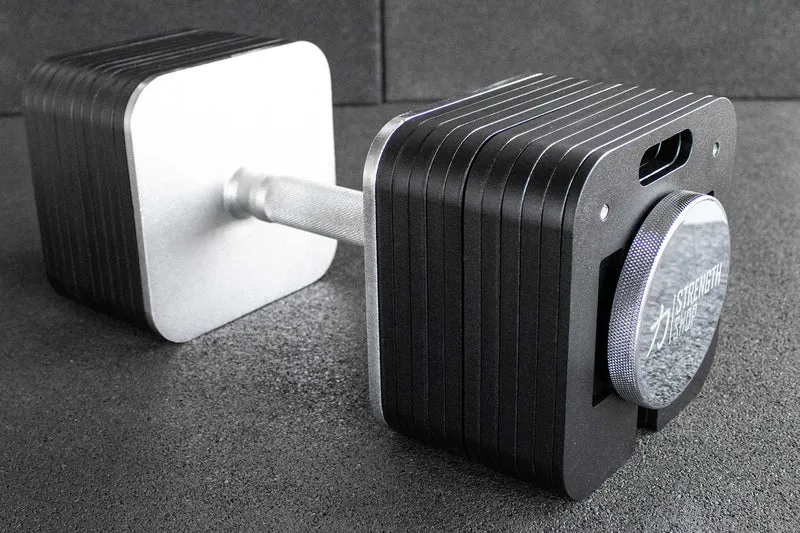 Strength Shop Adjustable Dumbbells 20 –98 kg, Set