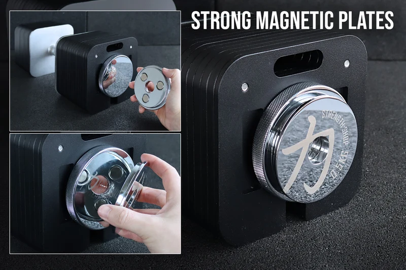 Magnetic Fractional Plate for Adjustable Dumbbell
