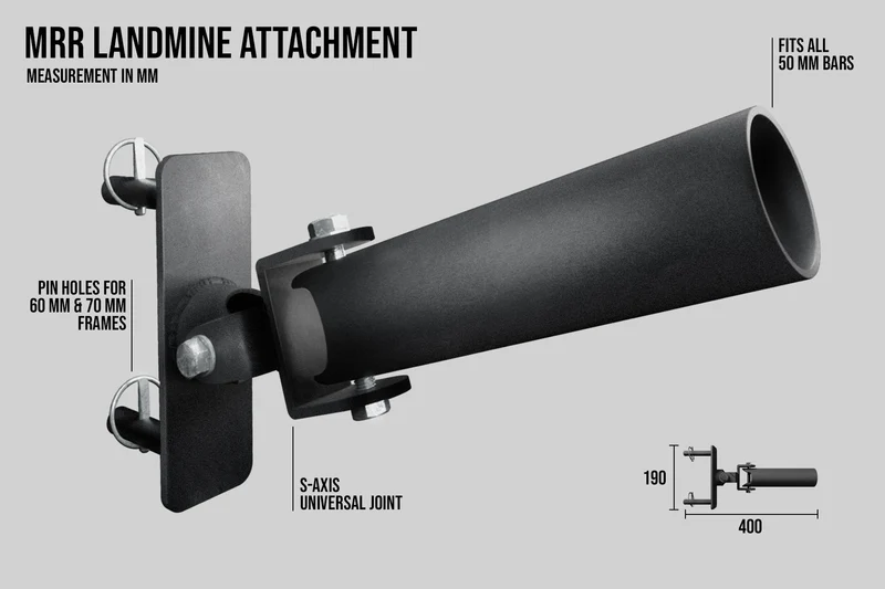 Landmine Attachment | Versatile 2-Axis Joint for MRR Racks