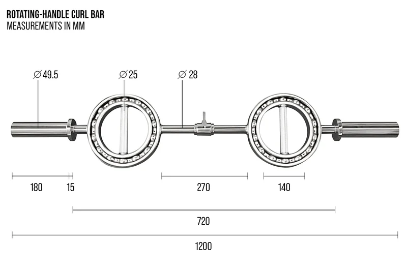 Rotating-Handle Curl Bar