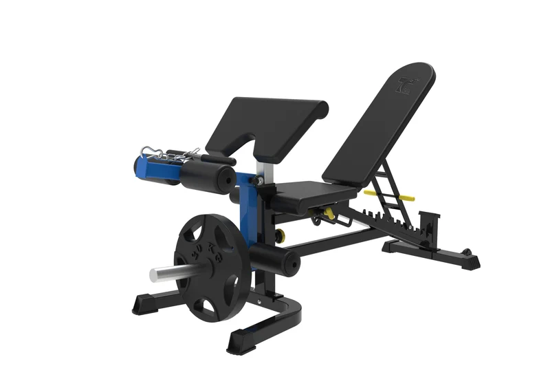 TZ-FITNESS® F.I.D. verstellbare Bank -15° - 85° - TZ-Q1022 mit Beinstrecker / Beinbeuger / Bizeps Scott Curl