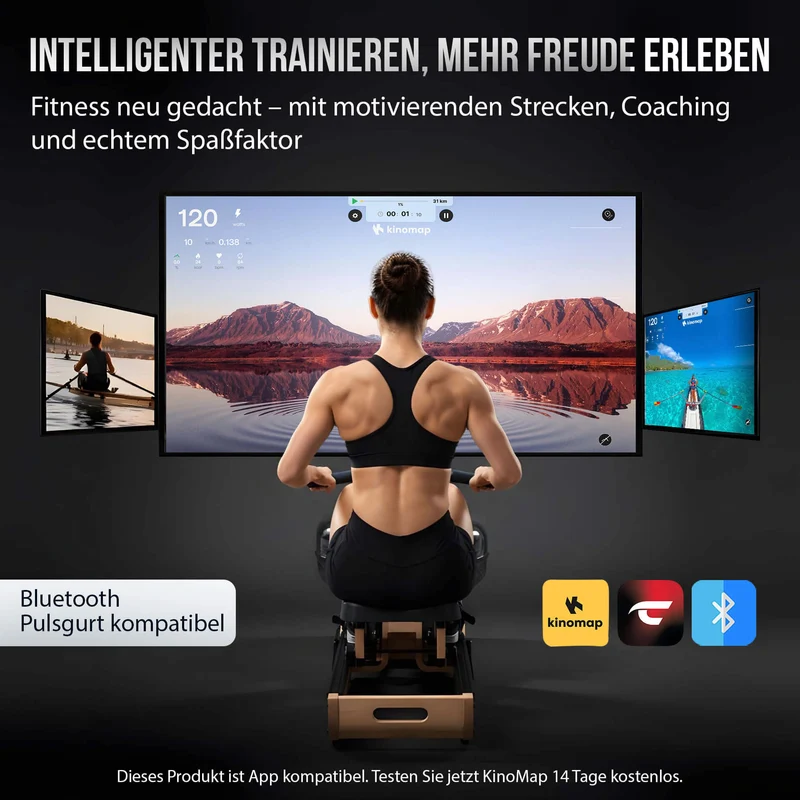 Christopeit Holz-Wasserrudergerät WP 5000 - Stiftung Warentest Testsieger