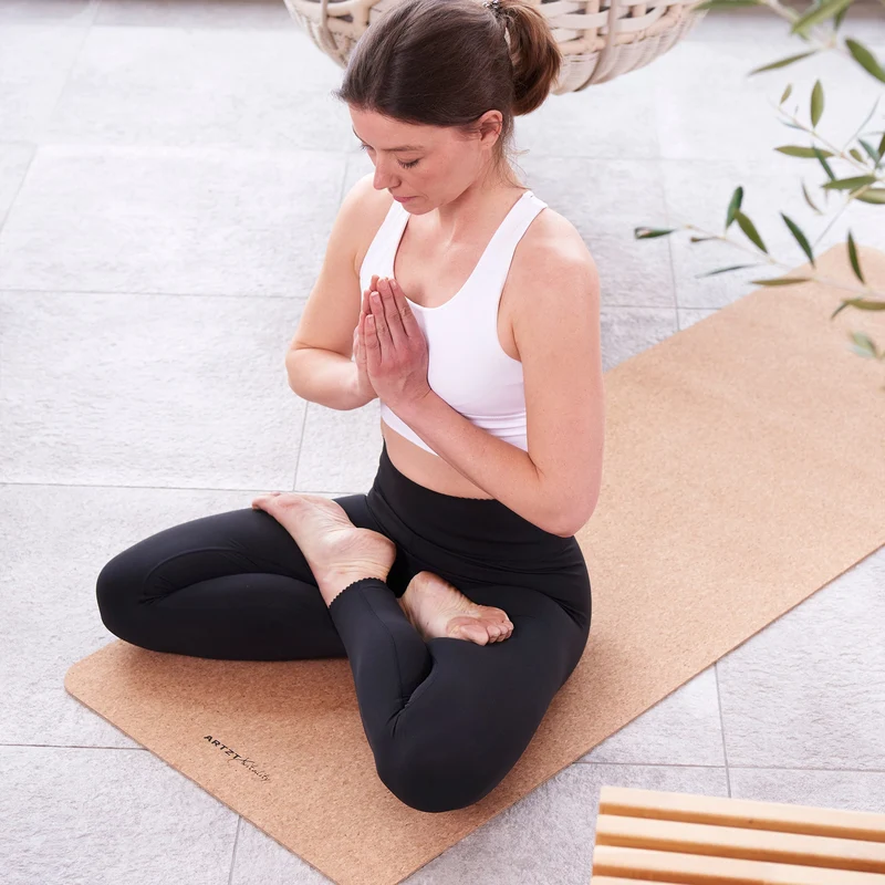 Yogamatte PLUS aus recyceltem Kork | 180 x 60 x 0,6 cm