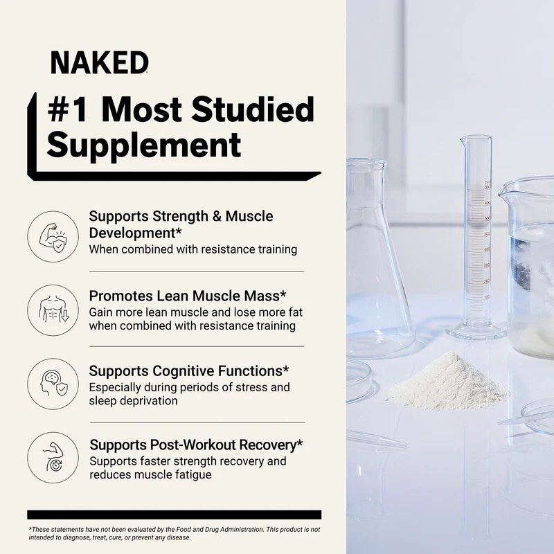 Creatine Monohydrate Powder | Naked Creatine - 2.2LB