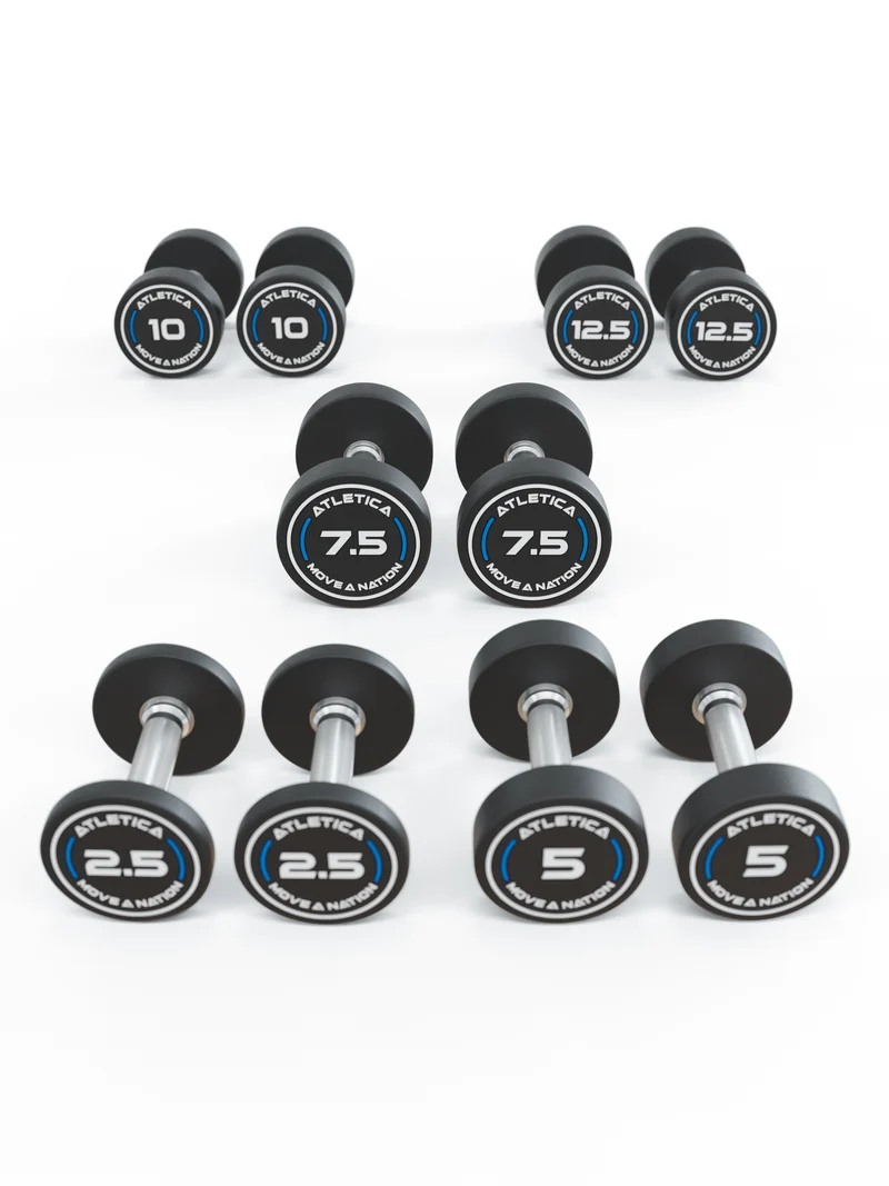 Rundhanteln PRO | Set 1 - Beginner | 2.5 - 12.5kg | inkl. Ablage