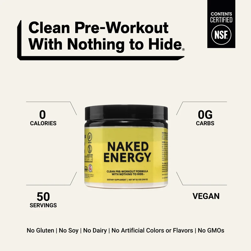 Pre Workout Supplement | Naked Energy - 50 Servings
