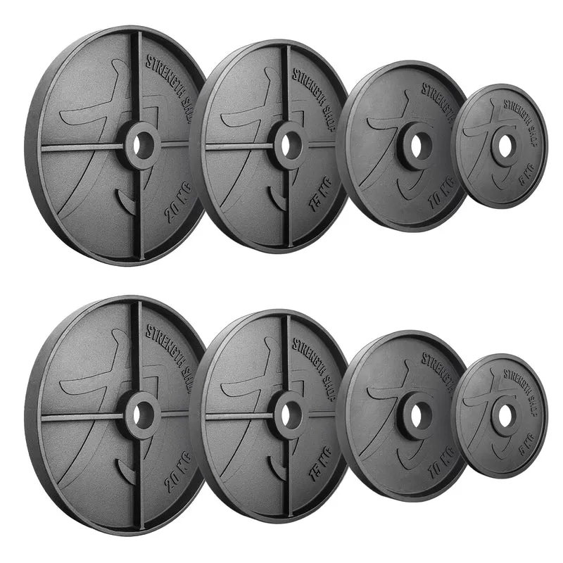 Deep Dish Cast Iron Plates, 1.25kg-25kg & Sets