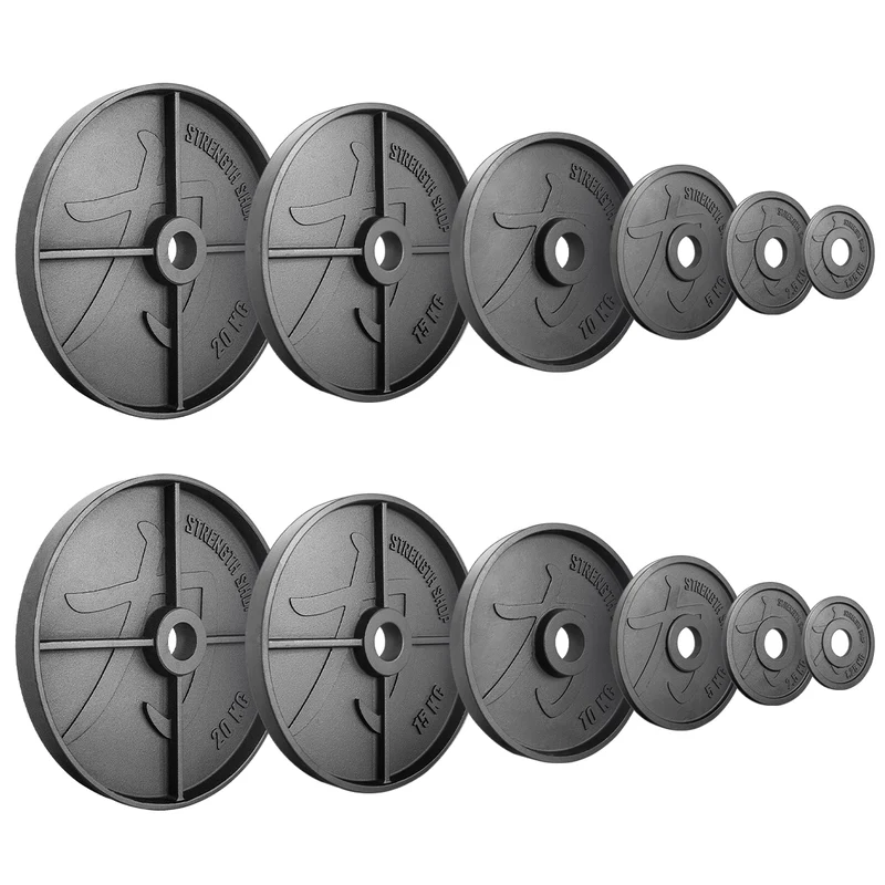Deep Dish Cast Iron Plates, 1.25kg-25kg & Sets