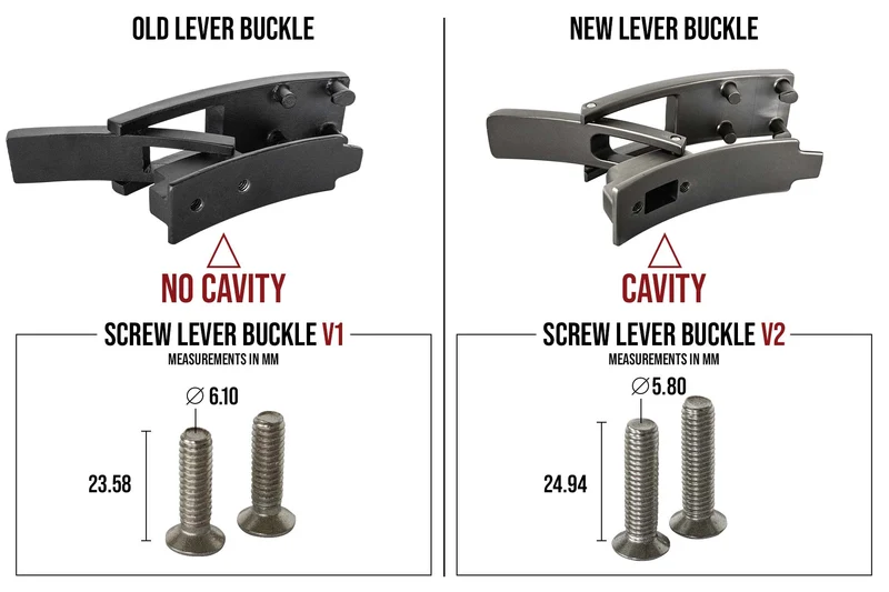Replacement Screw Lever Buckle