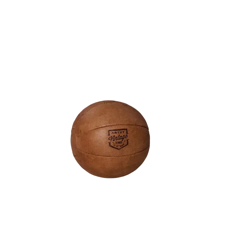 Vintage Medizinball aus echtem Leder | 1 - 5 kg