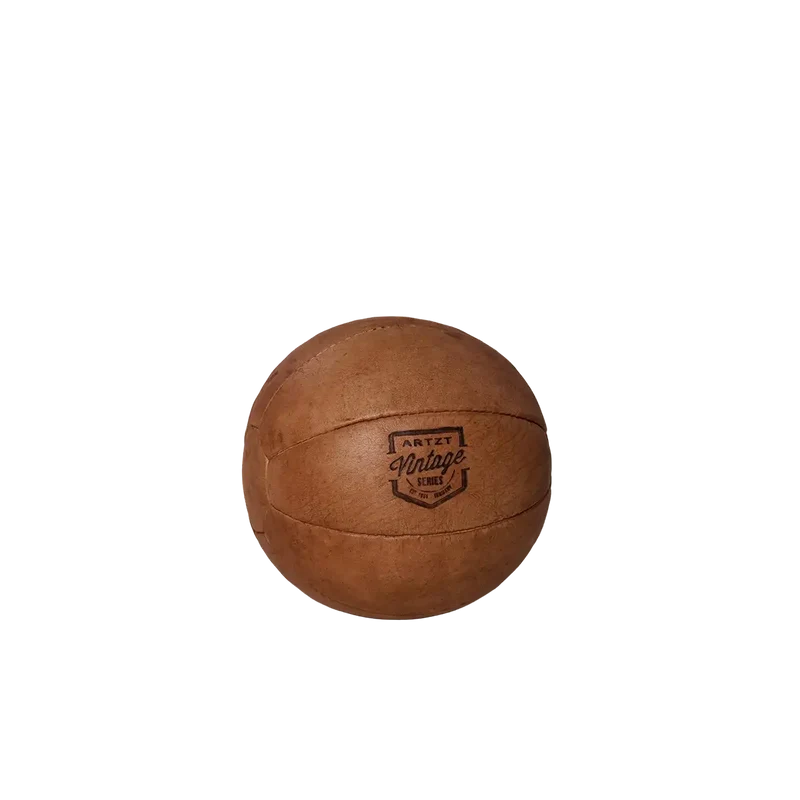 Vintage Medizinball aus echtem Leder | 1 - 5 kg