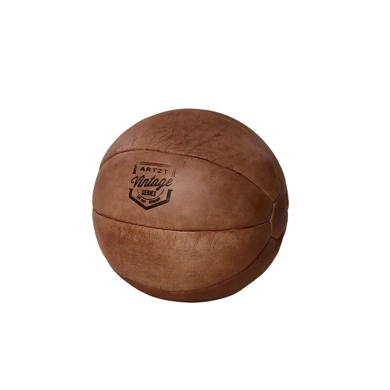 Vintage Medizinball aus echtem Leder | 1 - 5 kg