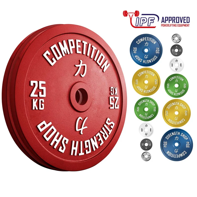 Strength Shop Calibrated Plates Sets 157.5kg, 159kg or 459kg - IPF Approved