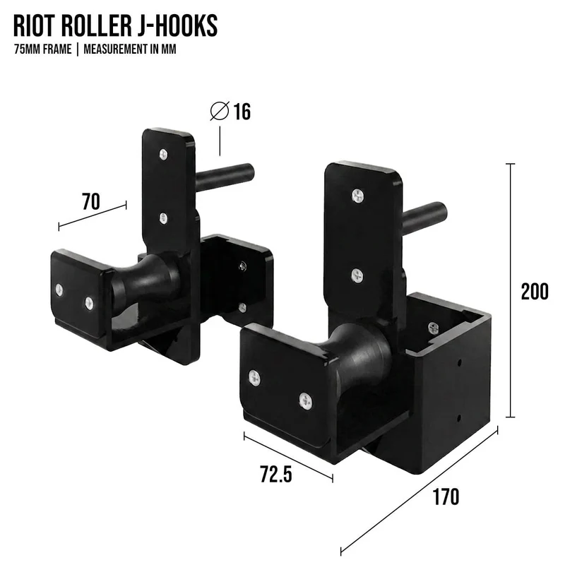 Riot MRR 75 | Roller J-Hooks