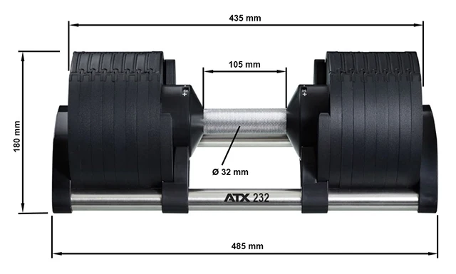 Nüo Bell® - die Kompakthanteln mit System von 2 - 32 kg (New ATX® Edition)