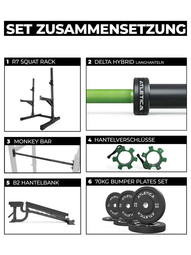 R7 Squat Rack | 203cm | Storm Set
