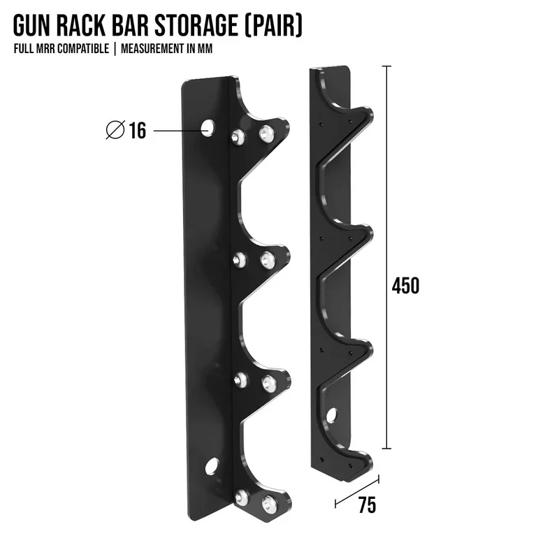 Gun Rack Storage | MRR Compatible, Pair