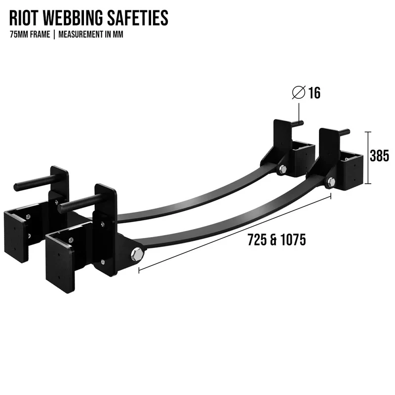 Riot MRR 75 | Webbing Safeties – 725, Pair