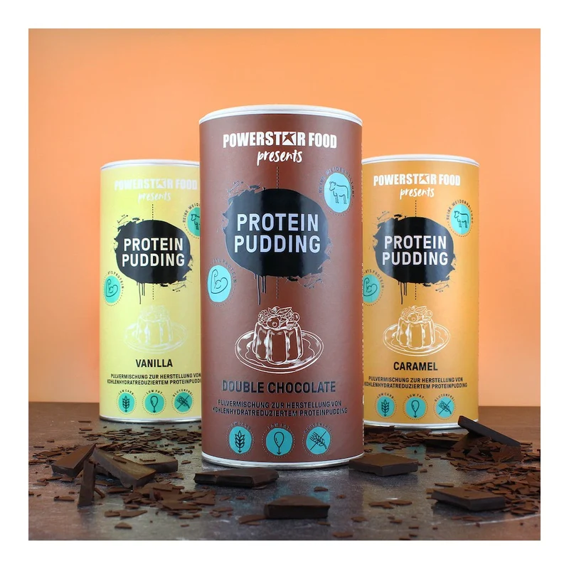 Powerstar Food® PROTEIN PUDDING - Eiweiß Pudding - 420 g Pulver