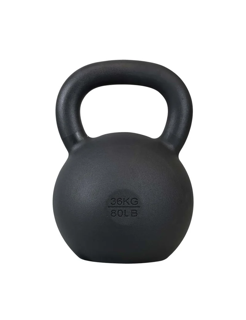 Gusseisen Kettlebell v2 mit kleinen Gewichtsabstufungen