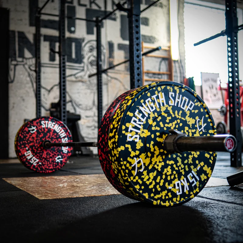 Fleck Rubber Bumper Plates – Colour Coded, 5kg-25kg or 150kg Set
