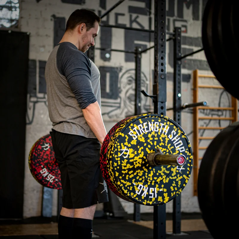 Fleck Rubber Bumper Plates – Colour Coded, 5kg-25kg or 150kg Set