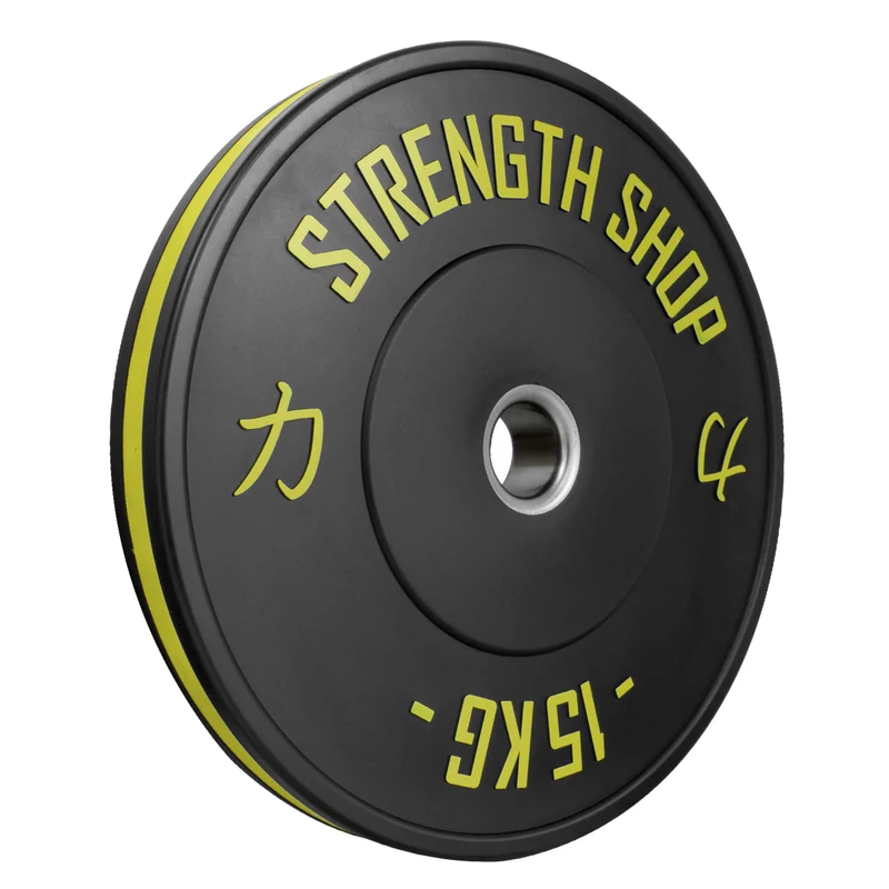Rubber Bumper Plates w/ Colour Coded Stripe, 5kg-25kg or 150kg Set