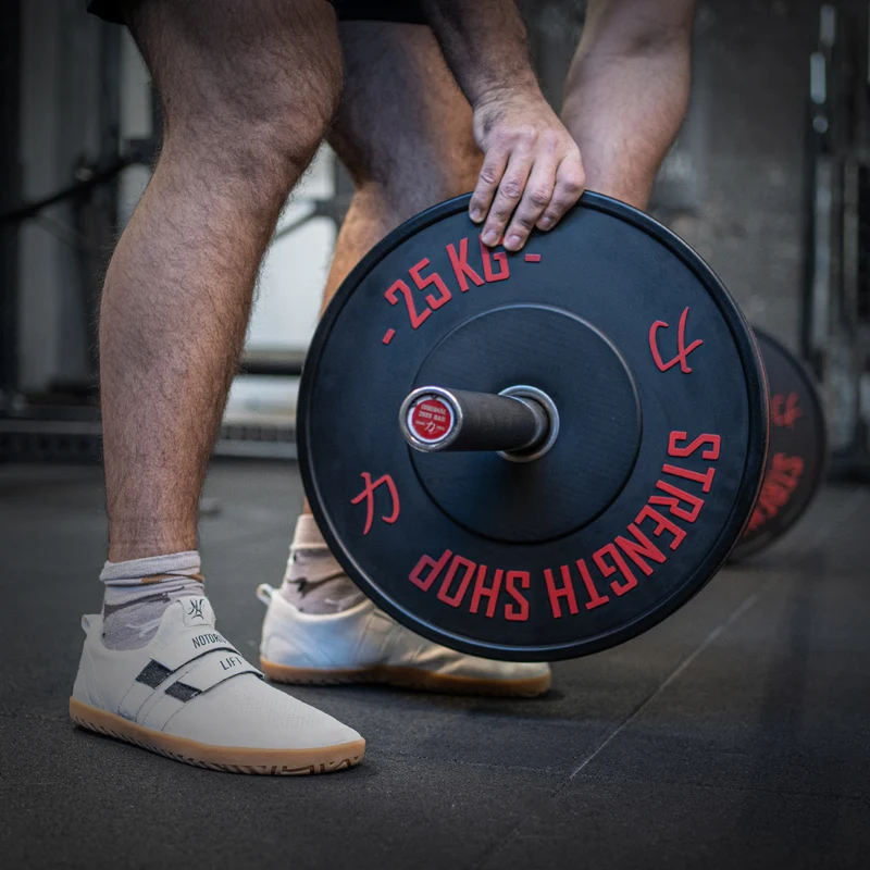 Rubber Bumper Plates w/ Colour Coded Stripe, 5kg-25kg or 150kg Set