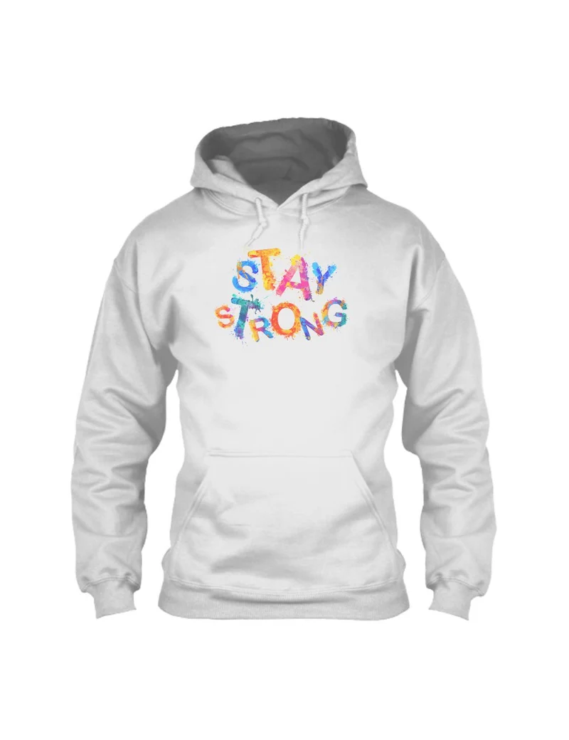 Stay Strong Herren Hoodie Light Oxford