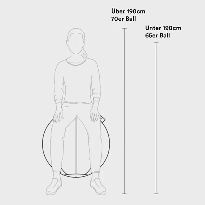 STRYVE Active Ball Wollfilz Warm Grey 65cm