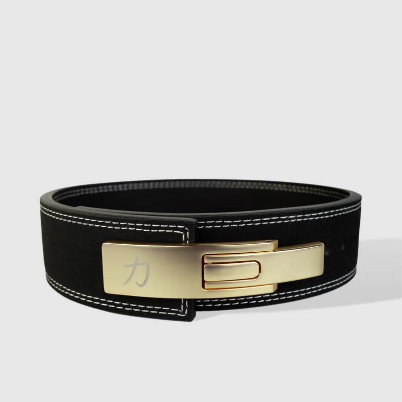 Narrow 7.6cm Black Lever Belt, 10mm - IPF Approved