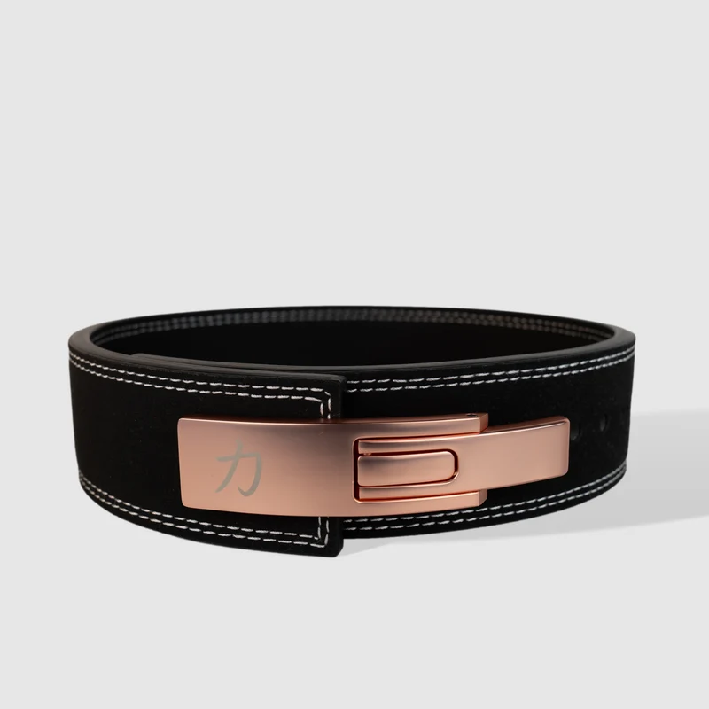 Narrow 7.6cm Black Lever Belt, 10mm - IPF Approved