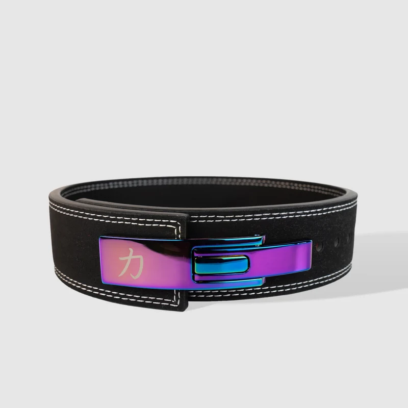 Narrow 7.6cm Black Lever Belt, 10mm - IPF Approved