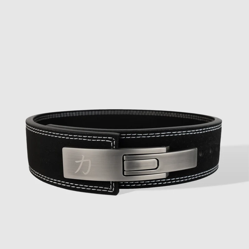 Narrow 7.6cm Black Lever Belt, 10mm - IPF Approved