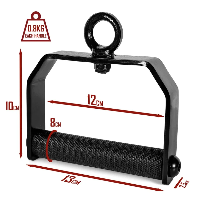 360° Rotating Handles - Knurled /w Heavy-Duty Carabiner